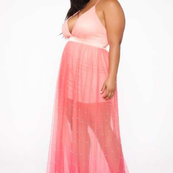 Fashion Nova "Walking On Clouds" Ombre Maxi Dress/SZ2XNWT - Picture 7 of 9